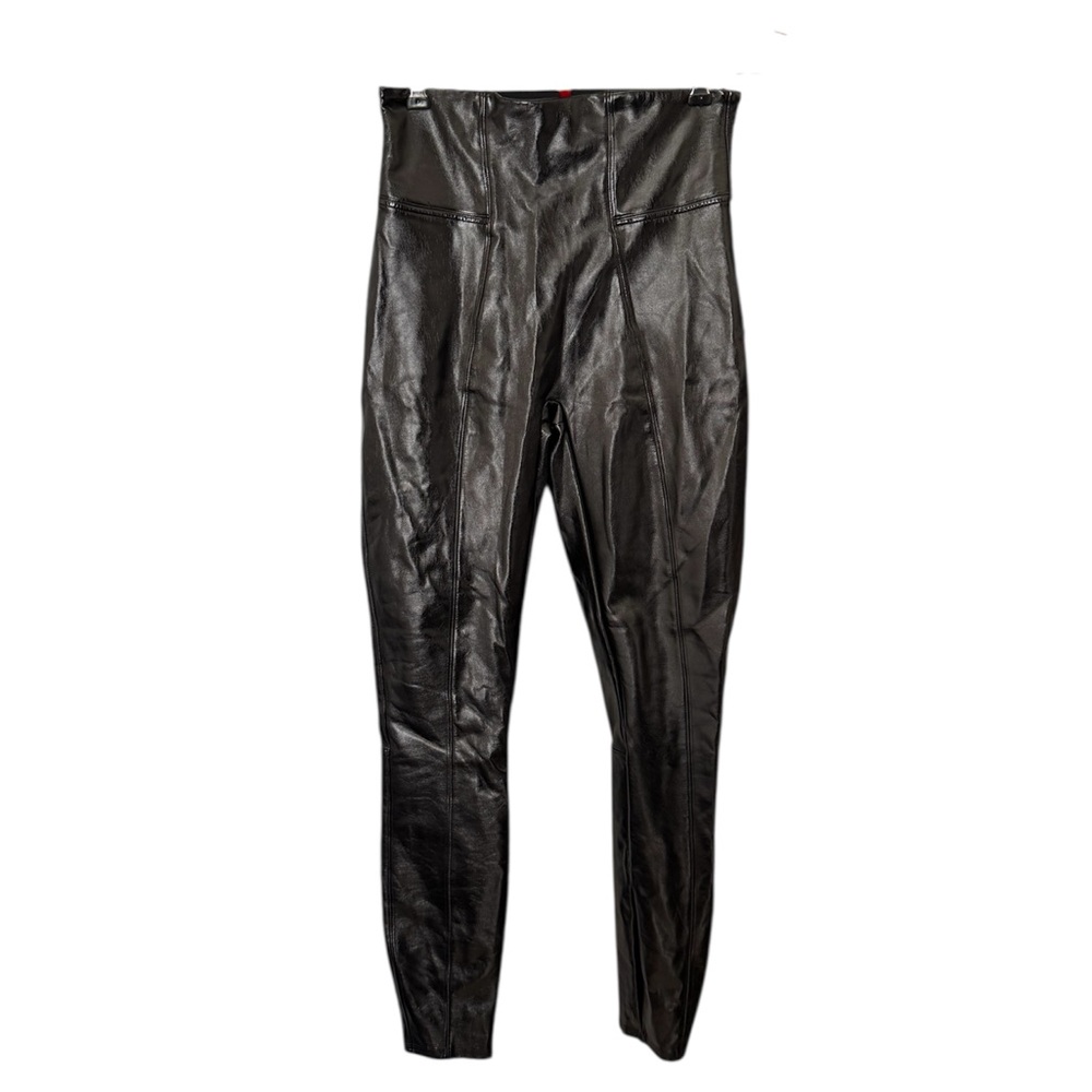 SPANX Black leather Leggings - Picture 3 of 14